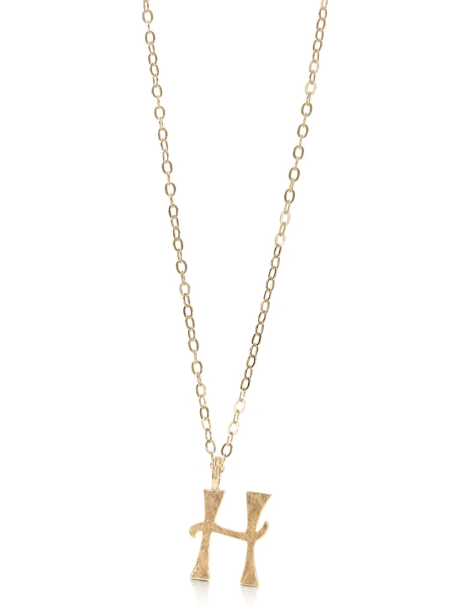 Personalised XL Gold Letra Letter Necklace 