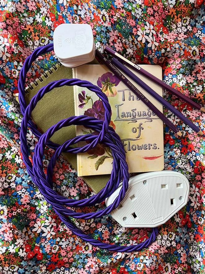 Lola's Leads Fabric Extension Cable in Liberty