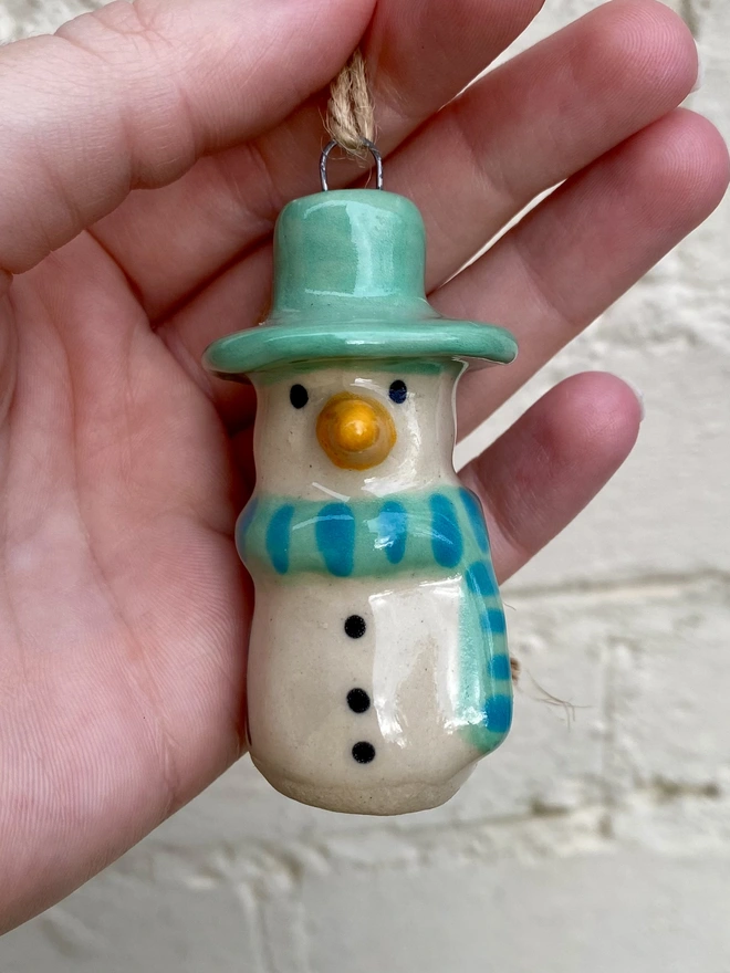 green snowbuddy christmas decoration
