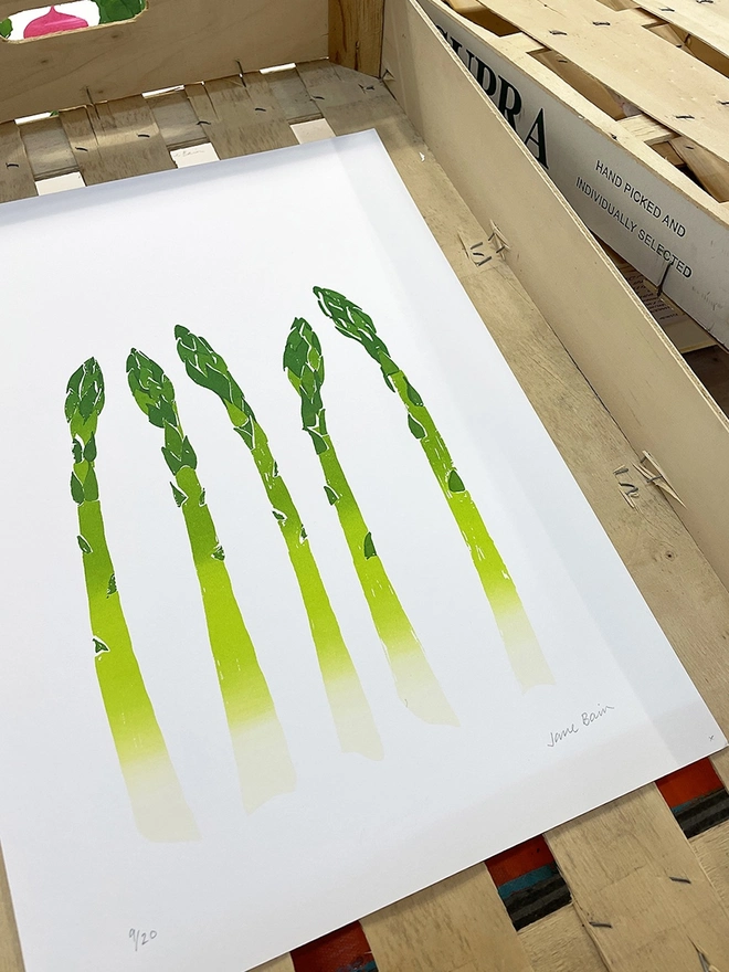 Asparagus Screenprint