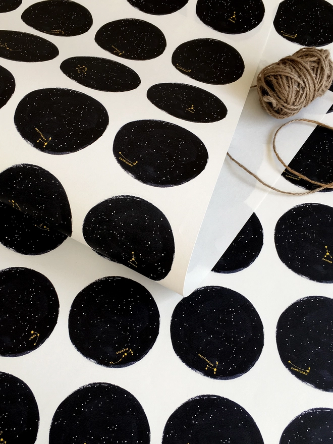 Matching Star Sign Wrapping Paper