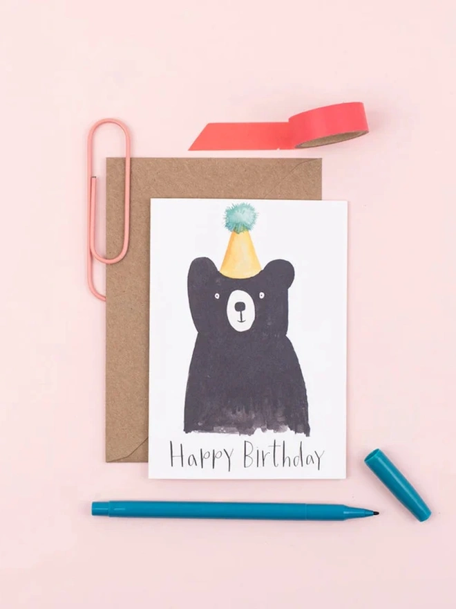 'Happy Birthday' Bear Card