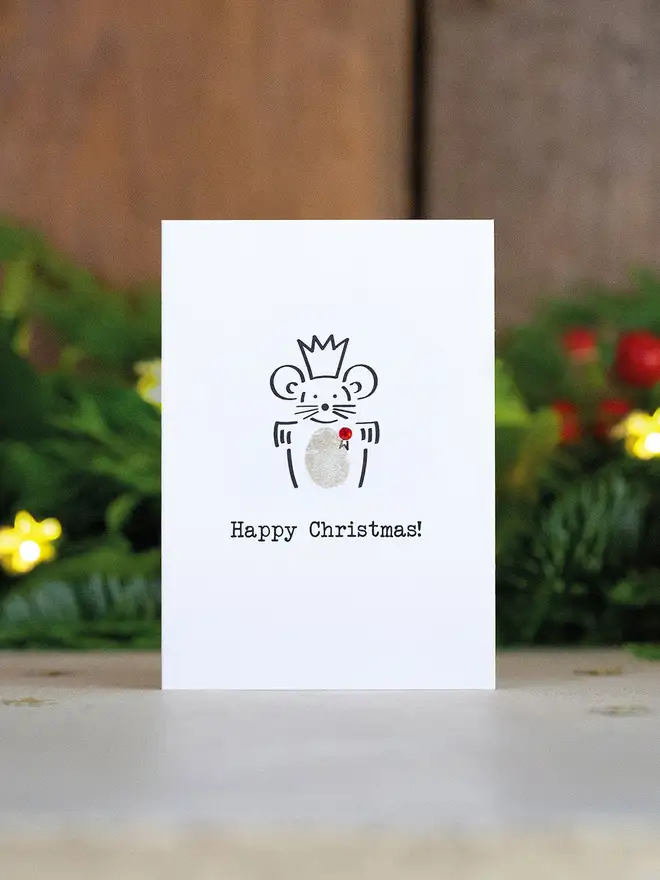 nutcracker mini christmas card making kit
