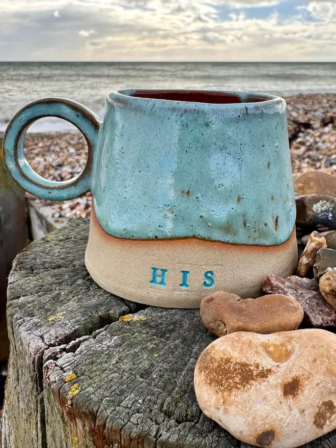 Ceramic Stoneware Tapered Hug Mug