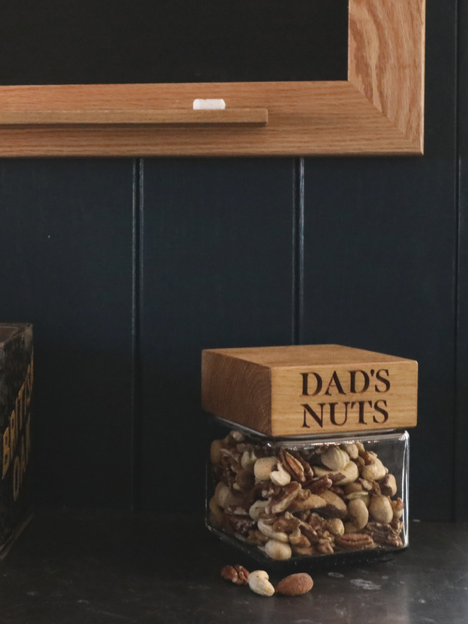 Jar with Nut's for Dads