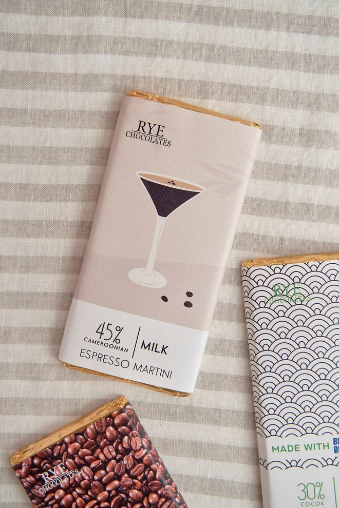 Espresso martini chocolate bar