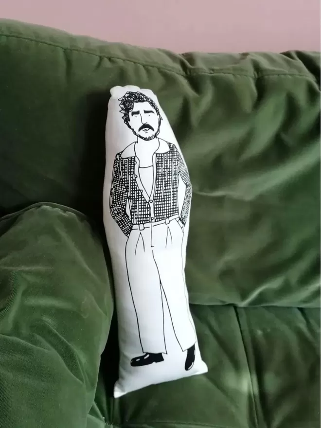 Illustrated Idol Cushion - Pedro Pascal