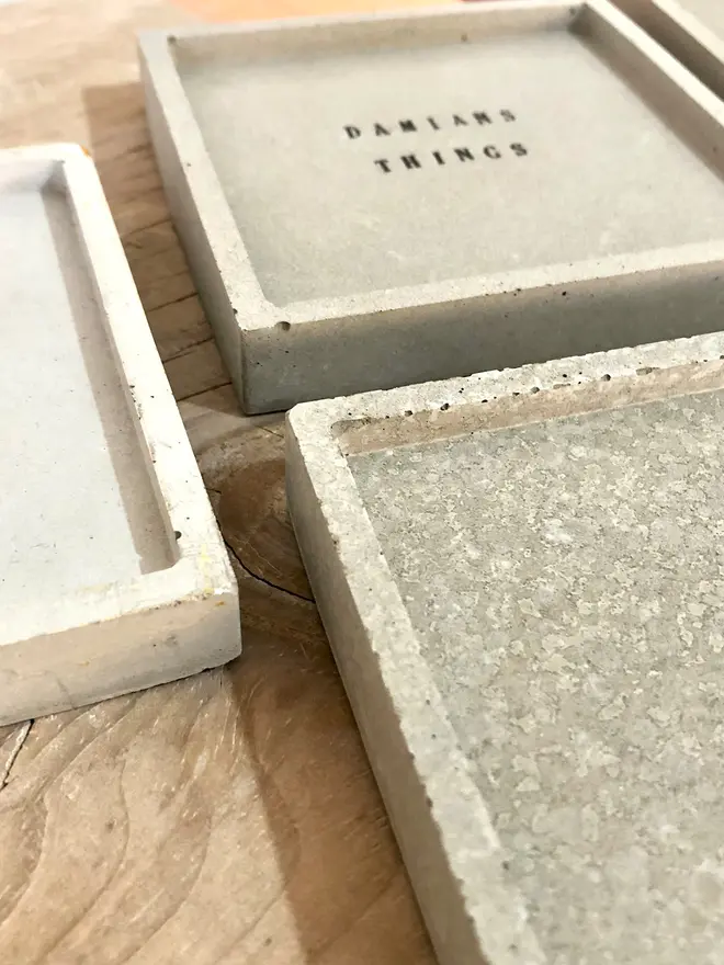 Handmade Concrete Personalised Storage Dish