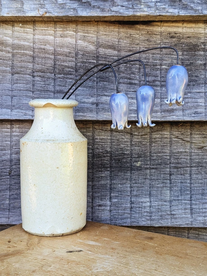 Ceramic bluebells flowers