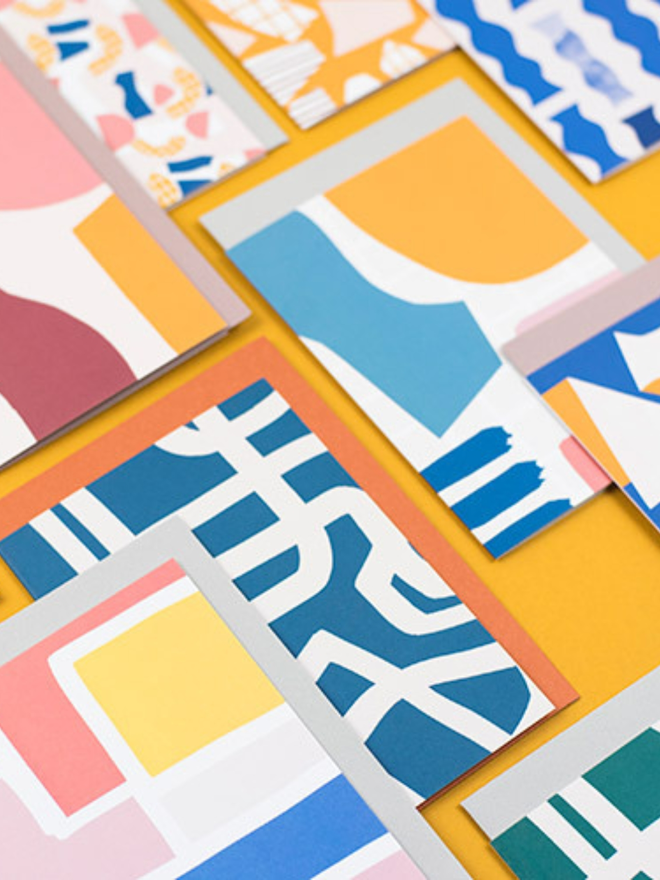 art pattern card pack of 6
