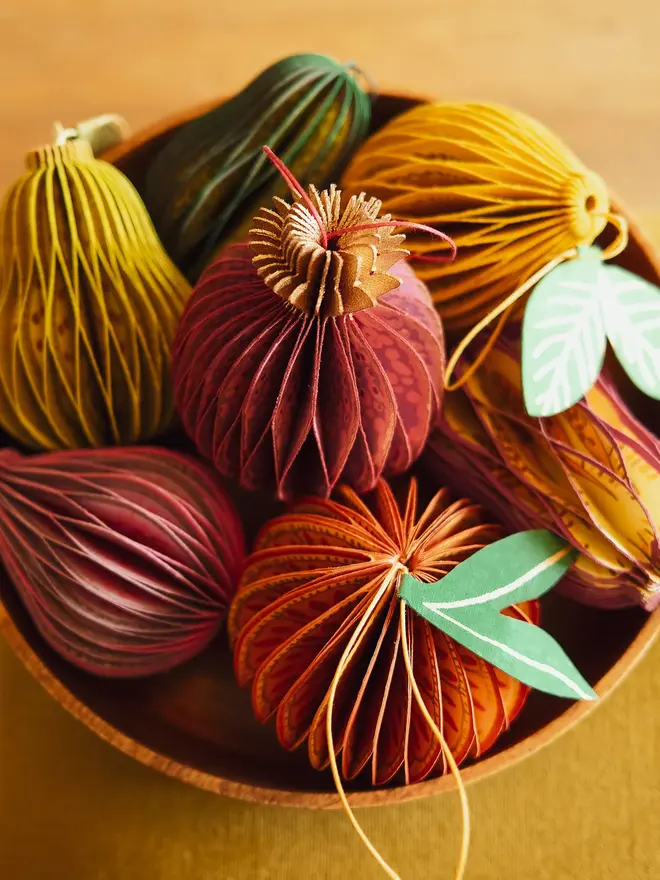 Fig Honeycomb Ornament (Set Of 6)