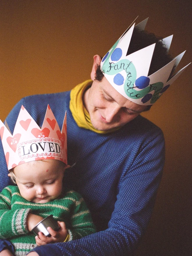 Fantastic Father Party Hat Card