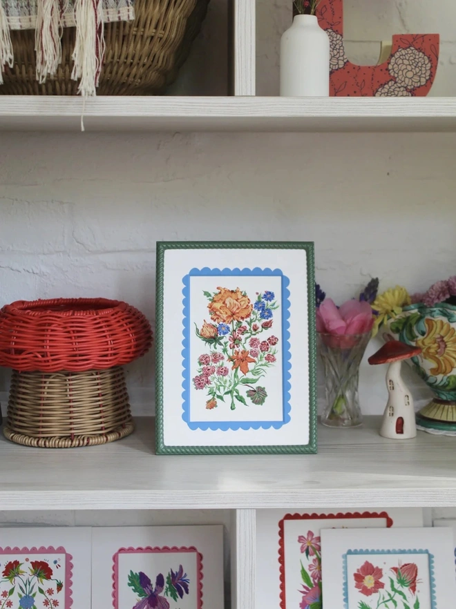 Vintage Wildflowers Art Print