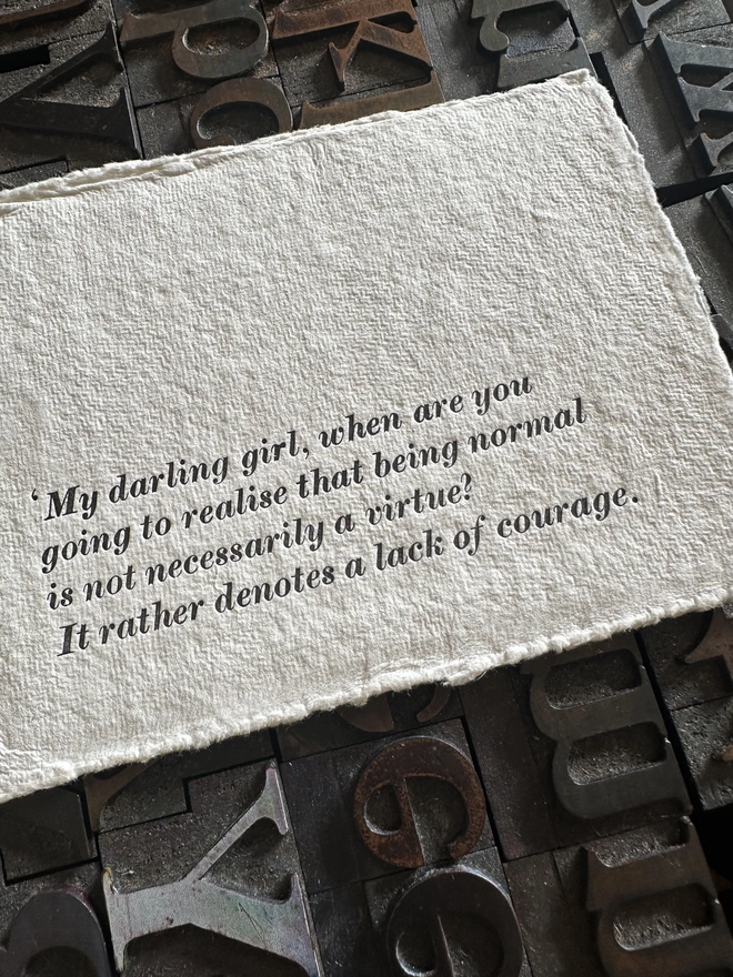 Practical magic motivational quote card detail