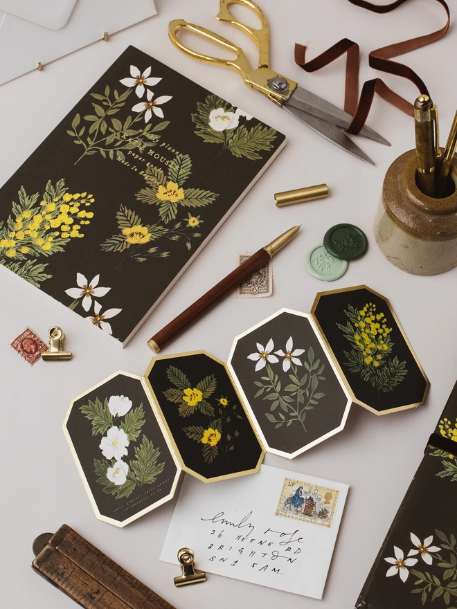 vintage floral planner