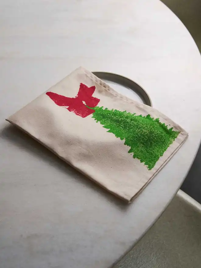 Christmas Tree Table Runner and Napkin Set