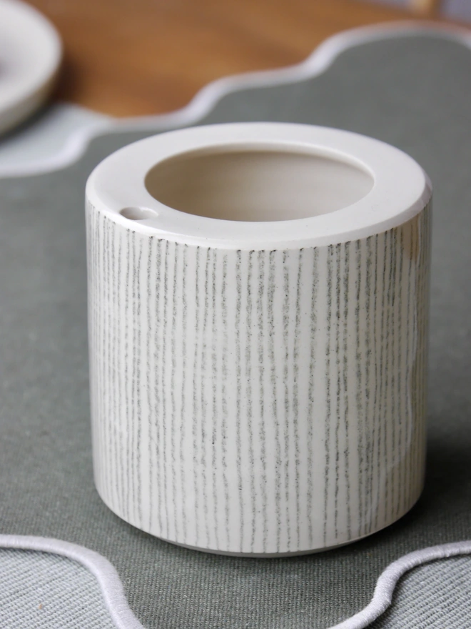ceramic takeout coffee cup