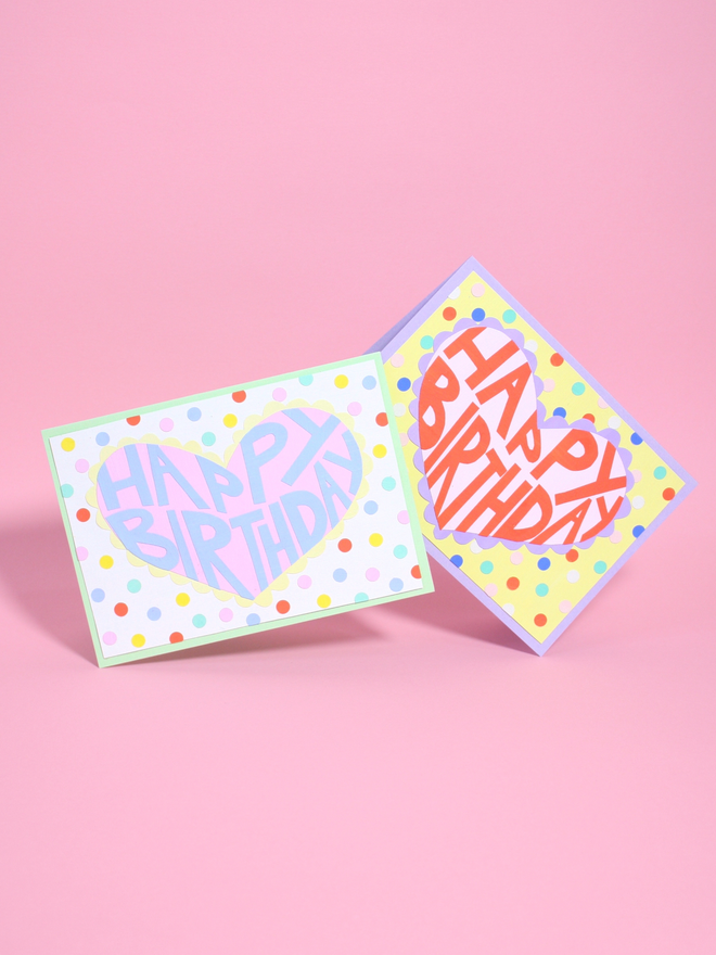 "Happy Birthday" Collaged Card