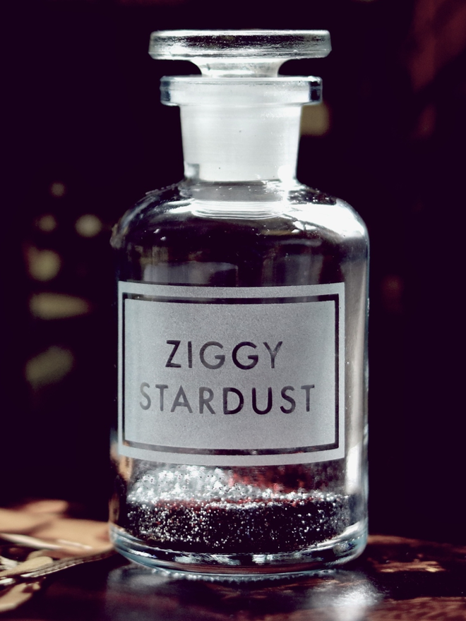 Ziggy Startdust Etched Bottle