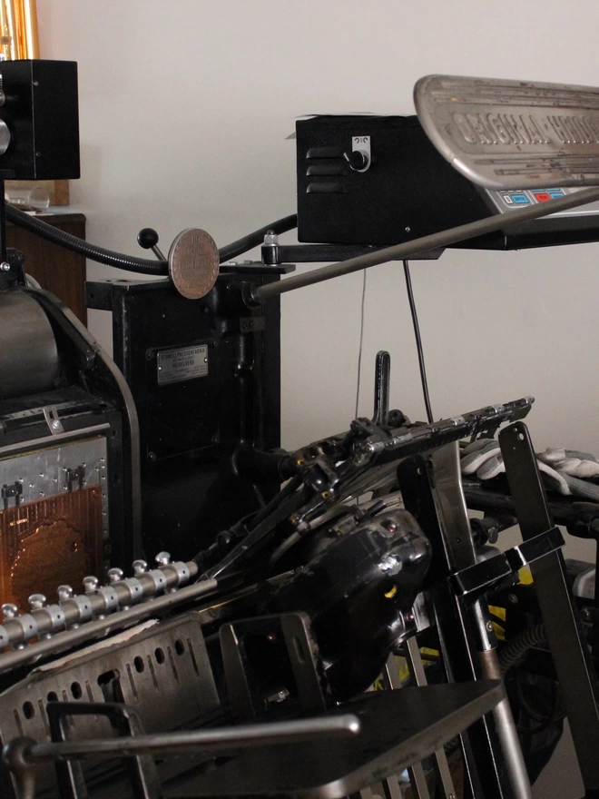 Heidelberg foil printing press