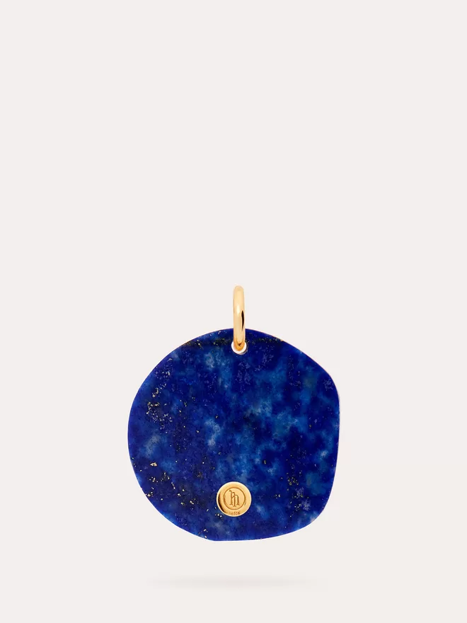 back view of goddess Aphrodite Medallion with lapis Lazuli