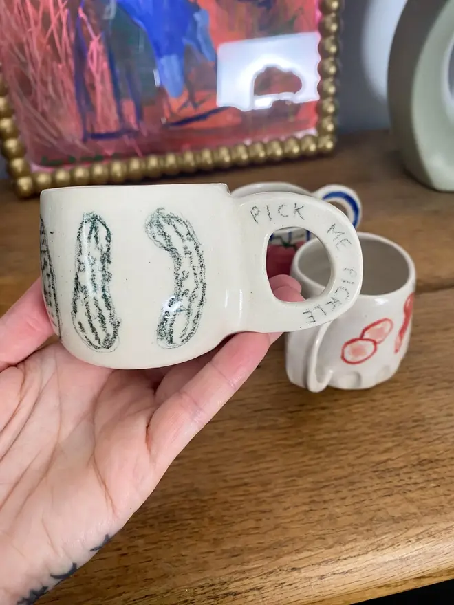 ceramic espresso cup pickles