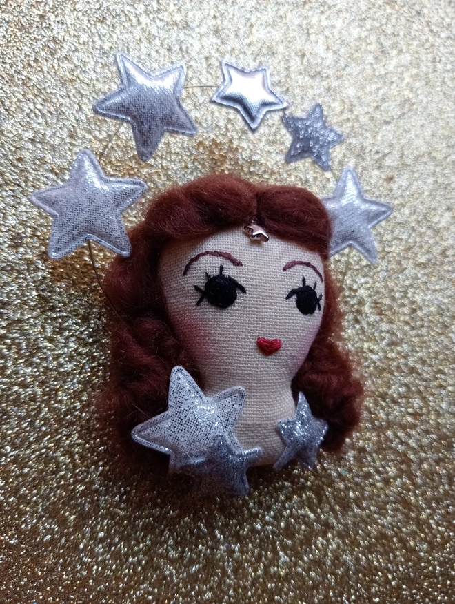 Hedy Lamarr inspired hanging tree decoration