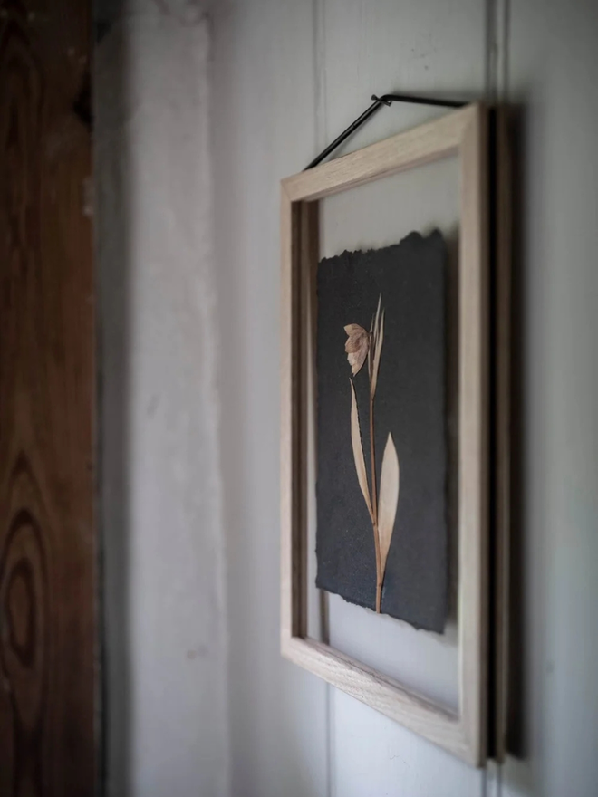 pressed flower framed artwork