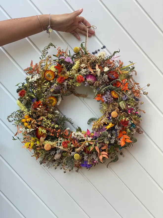 Abundance Dried Autumnal Wreath