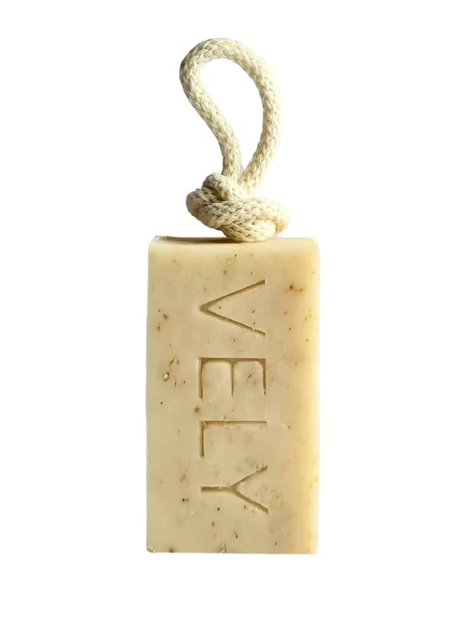 Natural Handmade Soap On A Rope "Classic Twist" With Oatmeal
