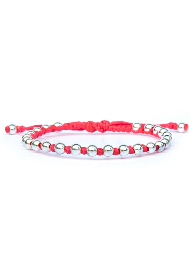 pink friendship bracelet for women