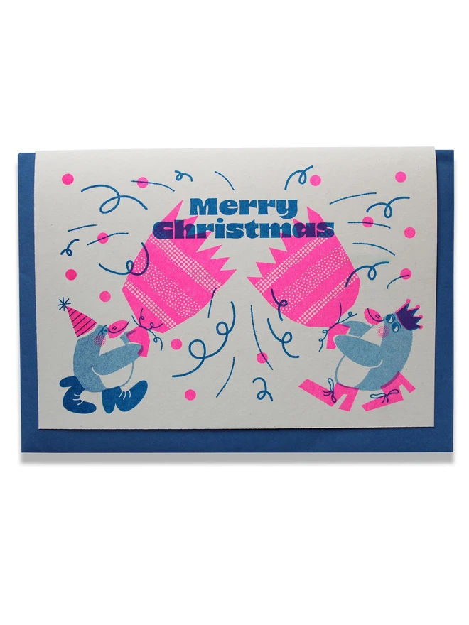 'Cracker' A6 Riso Christmas Card