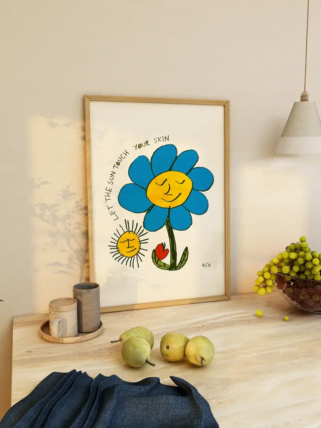 'Let The Sun Touch Your Skin' Print 