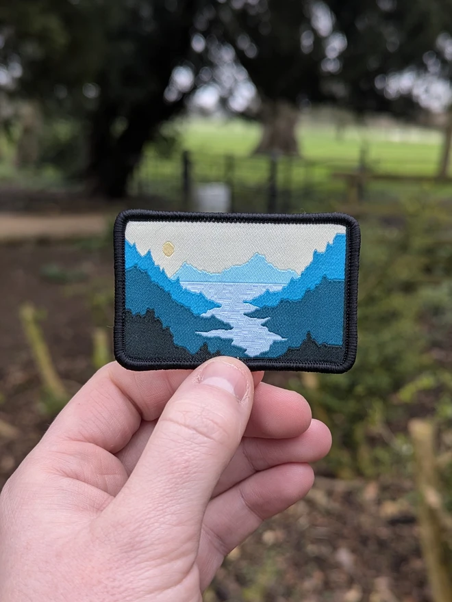 Misty Mountains Iron on Patch