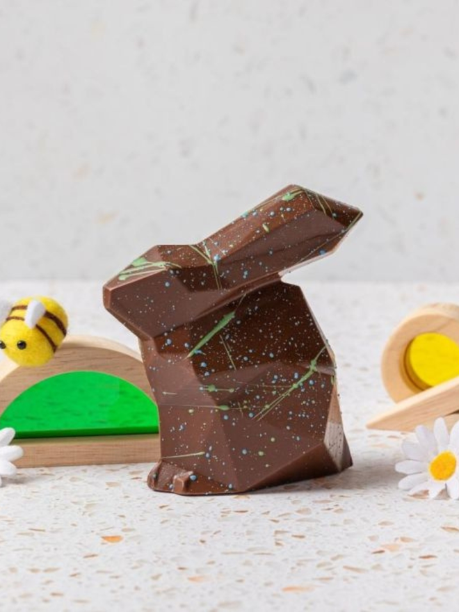 vegan oat milk chocolate easter bunny