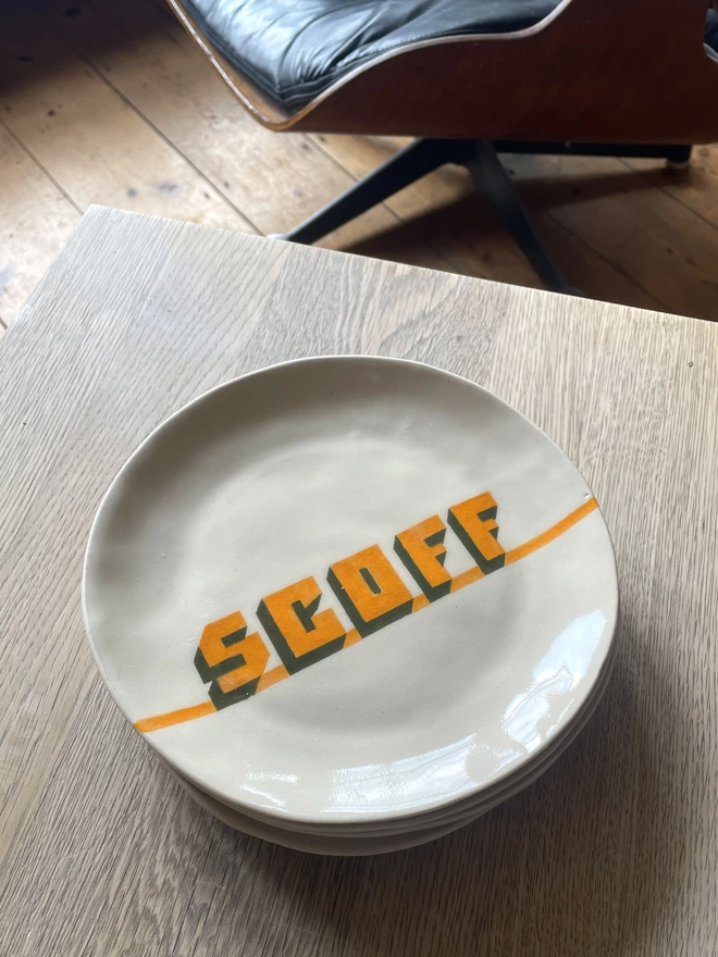 Scoff Stoneware Plate
