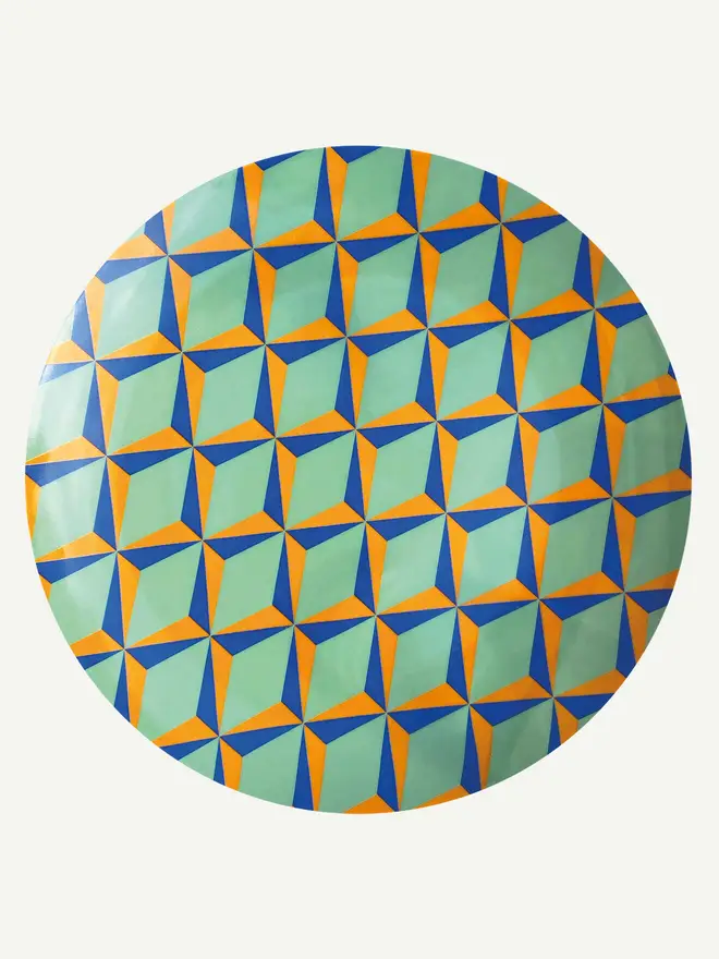 Retro green plate