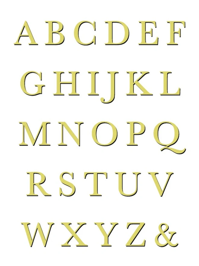 Personalised Cut Out Safari Alphabet Vintage Poster