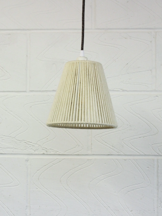 Small Cone Lampshade Wool White