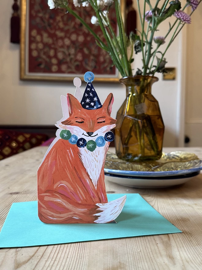 fox greetings card
