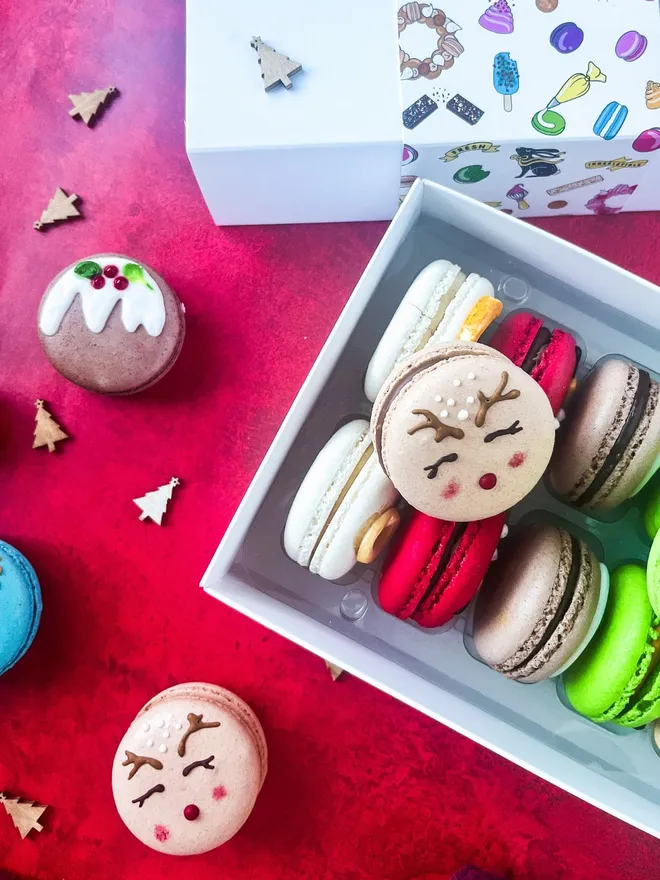 Christmas Character Macarons