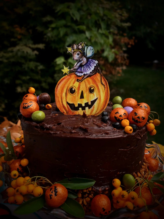 fairy mouse halloween cake topper