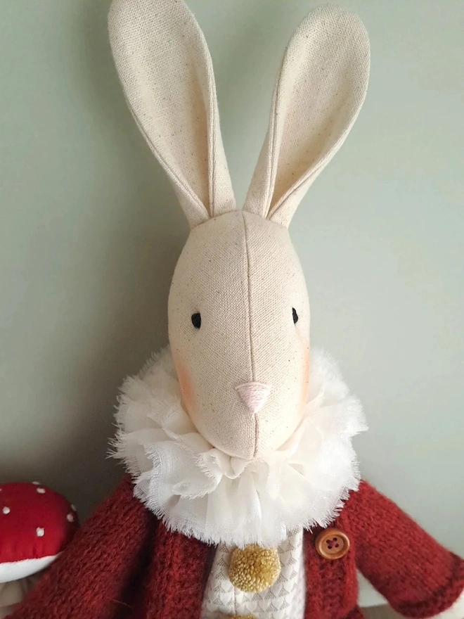 Gerald Bunny Handmade Stuffed Rabbit