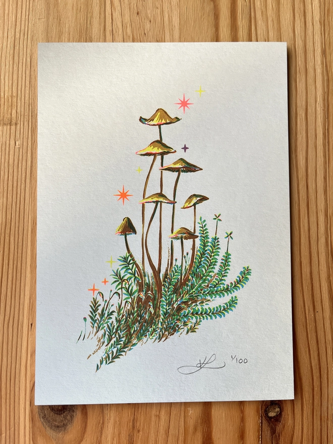 'Mossily' Fungi Screenprint