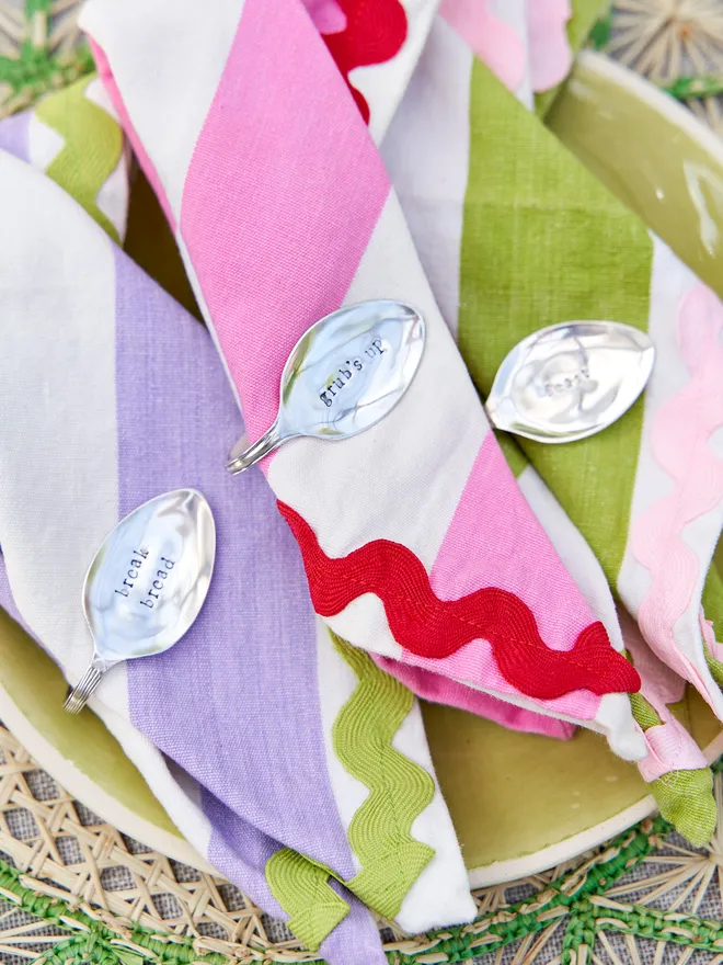 Personalised Vintage Napkin Rings (Set Of 4, 6, 8)