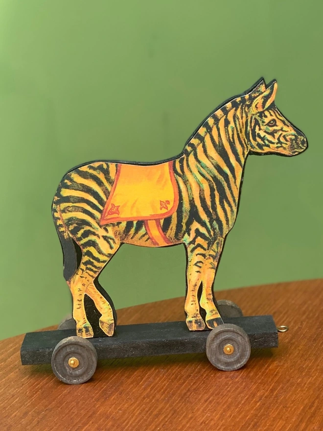 Circus Zebra On Wheels