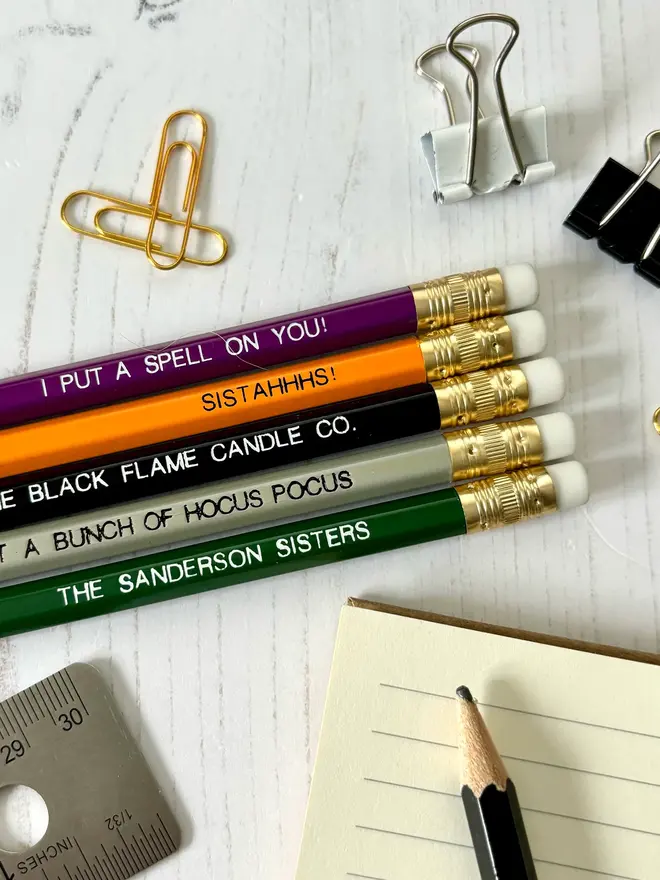 Hocus Pocus Movie Themed HB Pencils (Set Of 5)