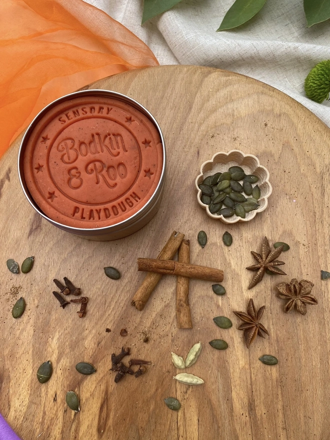 Pumpkin Spice Play Dough
