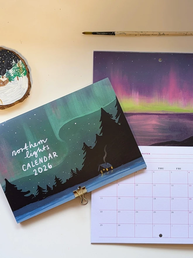 northern lights booklet calendar