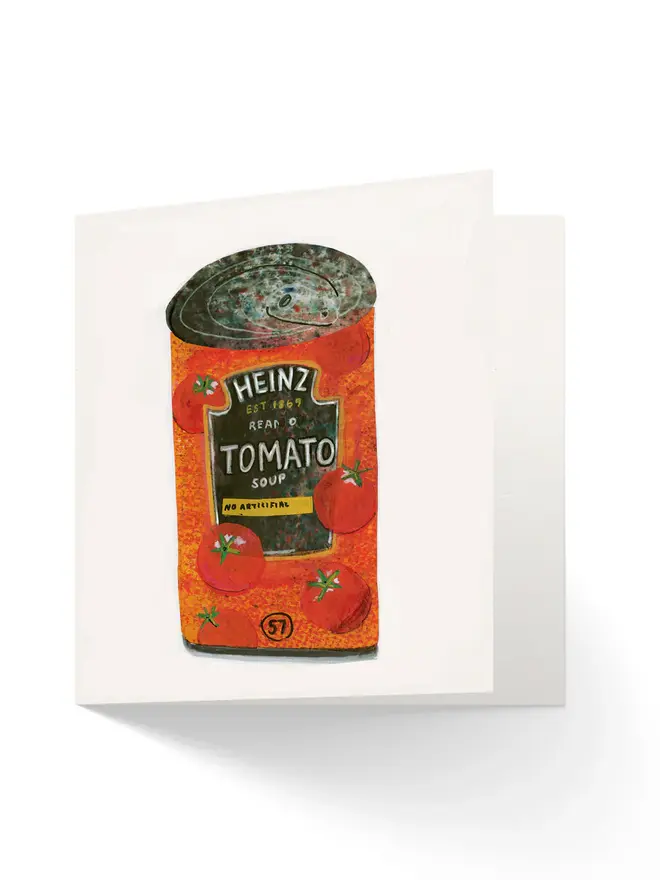 Food Greetings Cards (Pack Of 4), Soupy